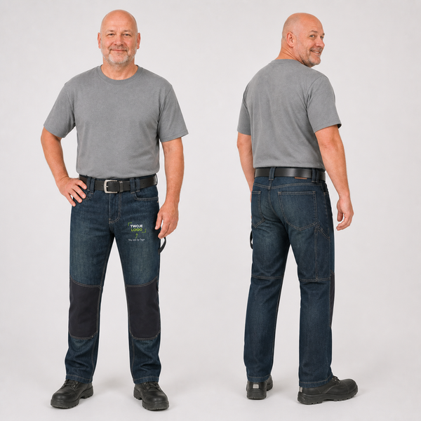 Jeansy robocze z własnym nadrukiem — bawełna 395 g · Tricorp Work Jeans