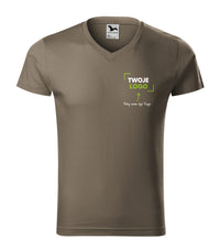 Slim Fit V-neck — army