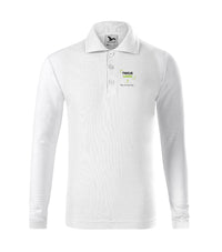 Pique Polo LS — biały