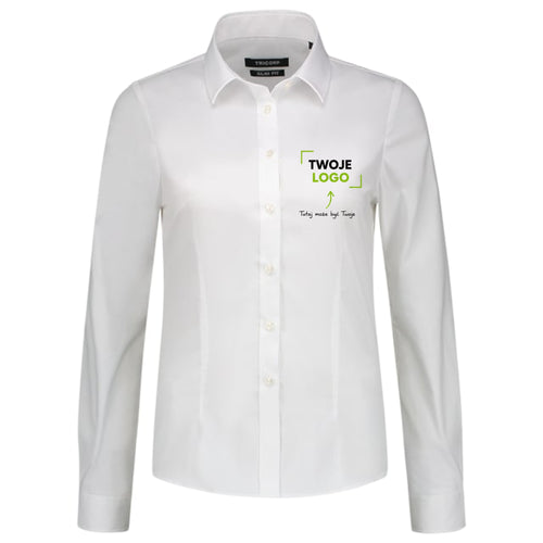 Fitted Stretch Blouse — biały