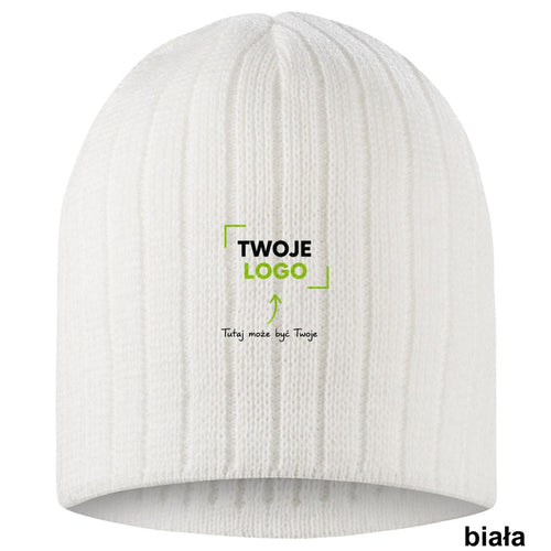 CZZIM BEANIE — biały