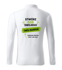 Pique Polo LS — biały (2)