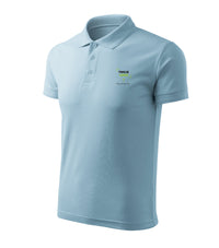 Pique Polo Free — błękitny