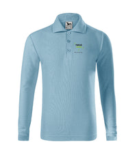 Pique Polo LS — błękitny