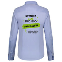 Fitted Stretch Blouse — blue (2)