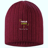 CZZIM BEANIE — bordowy