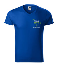 Slim Fit V-neck — chabrowy