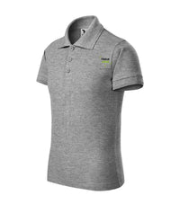 Pique Polo — ciemnoszary melanż