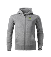 Trendy Zipper — ciemnoszary melanż
