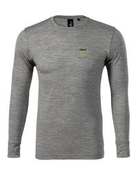 Merino Rise LS — ciemnoszary melanż