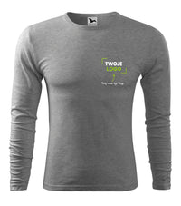 Fit-T LS — ciemnoszary melanż