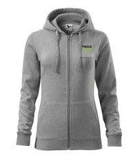 Trendy Zipper — ciemnoszary melanż