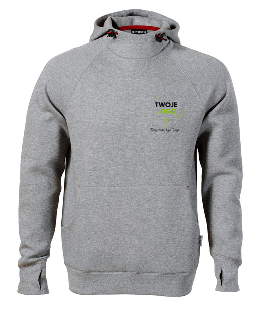 Vertex Hoodie — ciemnoszary melanż