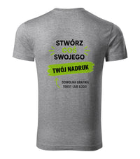 Slim Fit V-neck — ciemnoszary melanż (2)