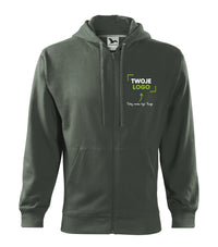 Trendy Zipper — ciemny khaki