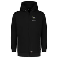 Hooded Sweat Jacket Washable 60°C — czarny