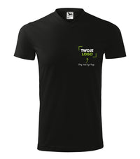 Heavy V-neck — czarny