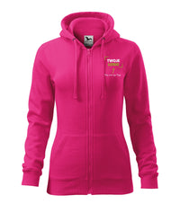 Trendy Zipper — czerwień purpurowa