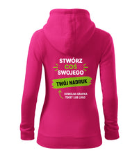 Trendy Zipper — czerwień purpurowa (2)