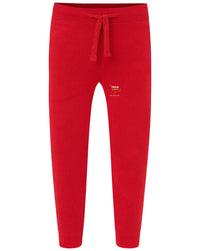 SWPANTSK240 KID PANTS CUFF FRENCH TERRY — czerwony