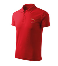 Pique Polo Free — czerwony