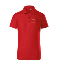 Pique Polo Free — czerwony