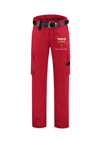 Work Pants Twill — czerwony
