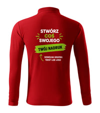 Pique Polo LS — czerwony (2)