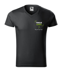 Slim Fit V-neck — ebony gray