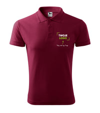 Pique Polo — garnet