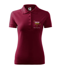 Pique Polo — garnet