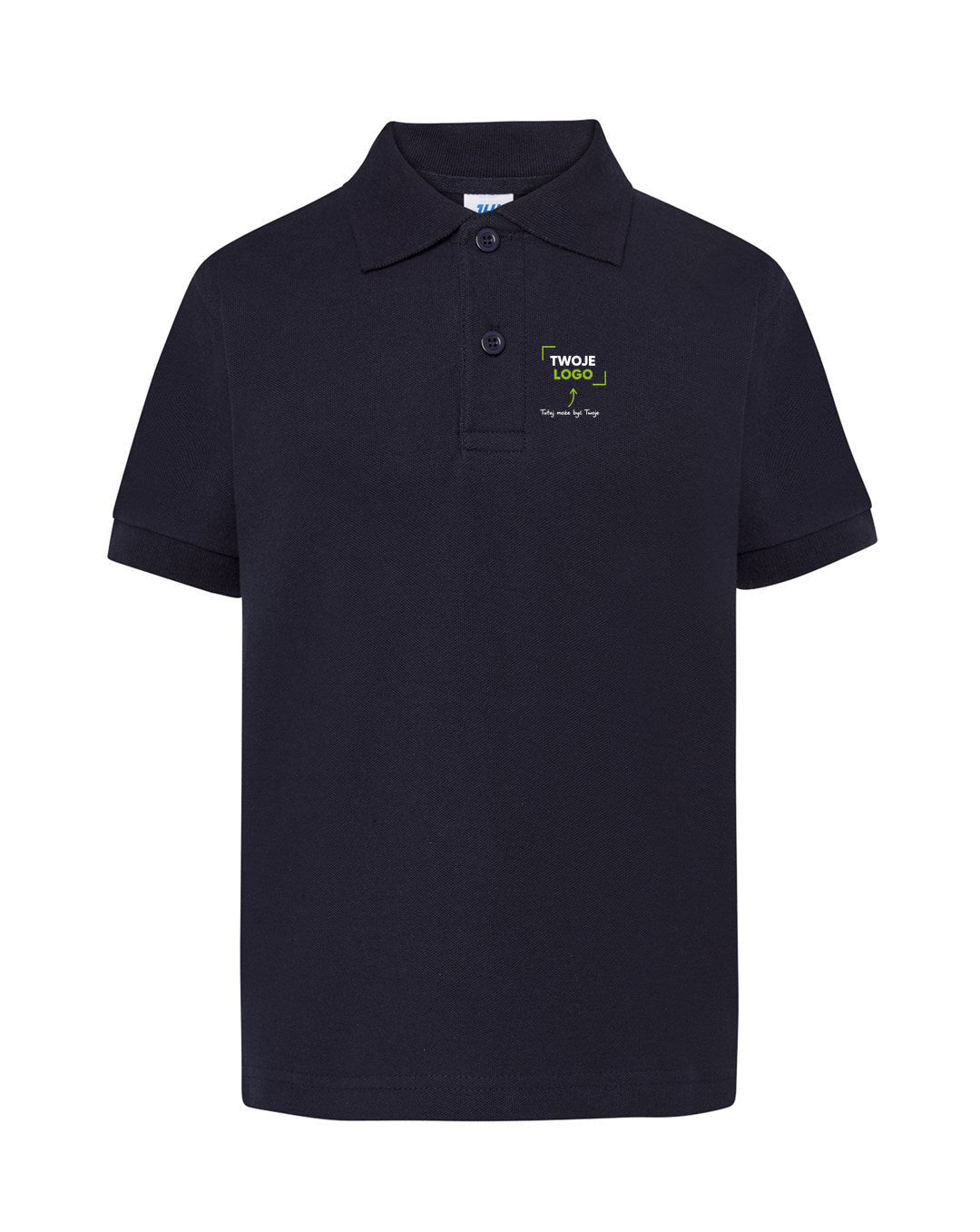 Koszulka polo dziecięca z haftem logo — bawełna 210 g · JHK PKID 210