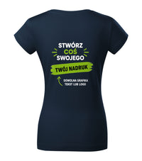 Fit V-neck — granatowy (2)
