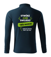Pique Polo LS — granatowy (2)