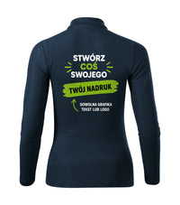 Pique Polo LS — granatowy (2)