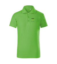 Pique Polo Free — green apple
