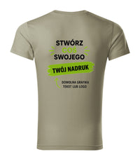 Slim Fit V-neck — jasny khaki (2)