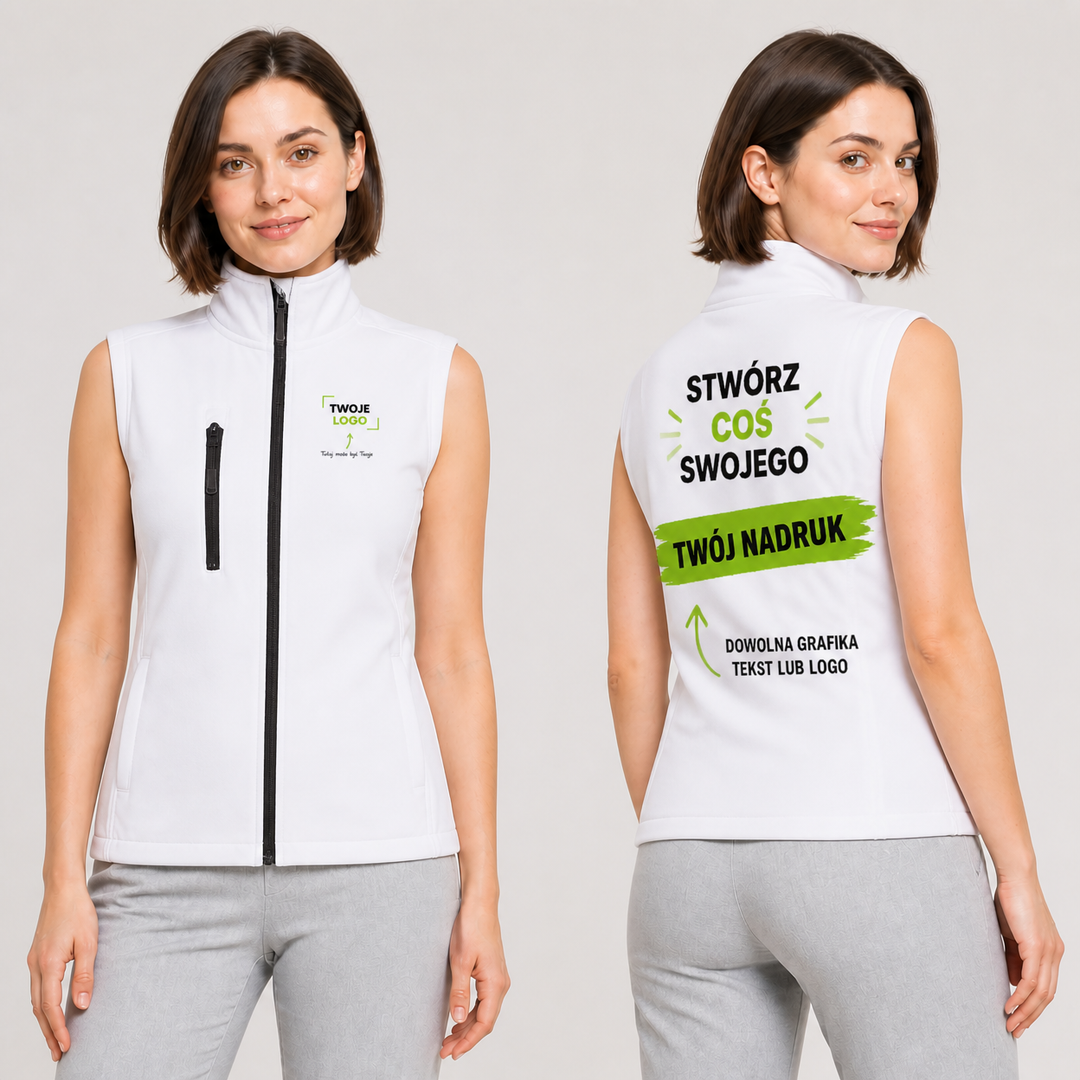 Kamizelka z własnym nadrukiem — poliester 300 g · JHK SOFT VEST