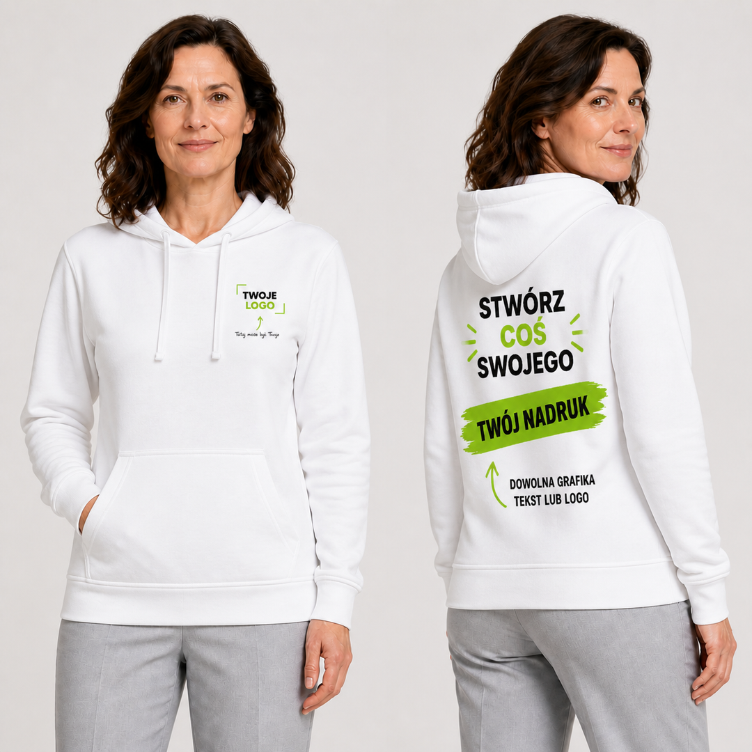 Bluza męska z własnym nadrukiem — bawełna z poliestrem 320 g · JHK SWKNG 320