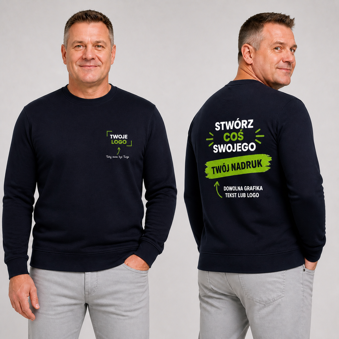 Bluza z własnym nadrukiem — bawełna z poliestrem 290 g · JHK SWRA 290