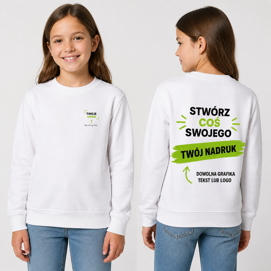 Bluza dziecięca z własnym nadrukiem — bawełna z poliestrem 290 g · JHK SWRK 290