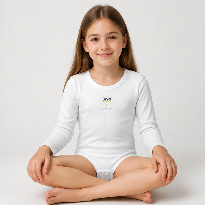 Body niemowlęce z własnym nadrukiem — bawełna 170 g · JHK TSRB BODY LS