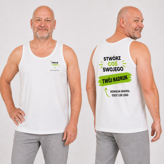 Tank top z własnym nadrukiem — bawełna lub poliester 155 g · JHK TSUA LBCH
