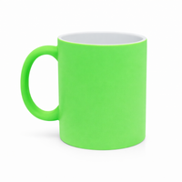 Kubek neonowy z nadrukiem 330 ml — zielony