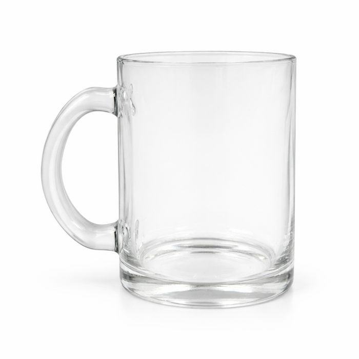 Kubek szklany z własnym nadrukiem 330 ml