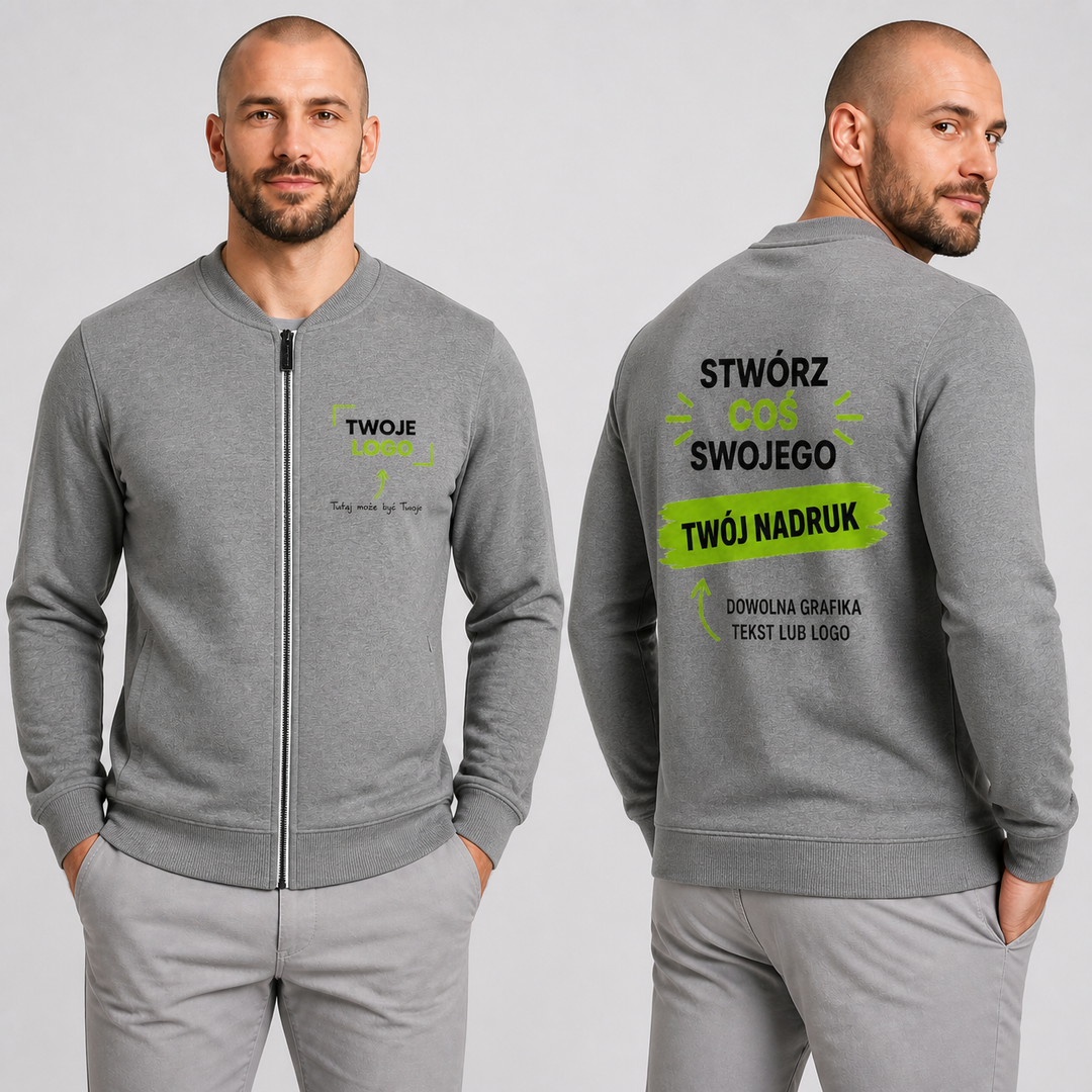 Bluza męska z własnym nadrukiem — bawełna 320 g · MALFINI Premium Bomber