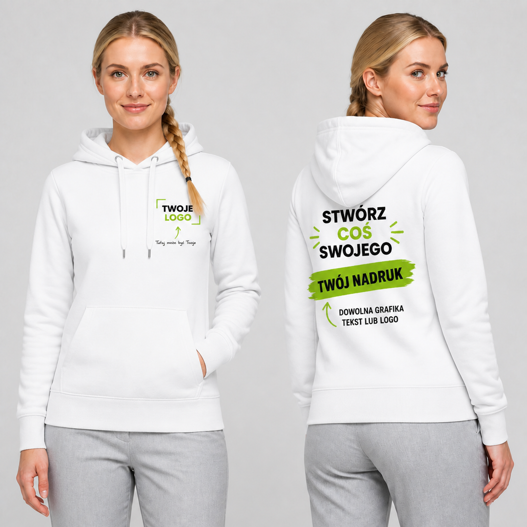 Bluza damska z własnym nadrukiem — bawełna z poliestrem 320 g · MALFINI Cape