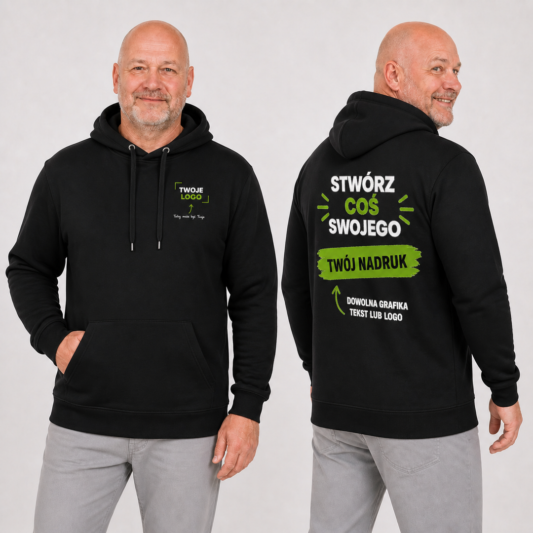 Bluza męska z własnym nadrukiem — bawełna z poliestrem 320 g · MALFINI Cape Free