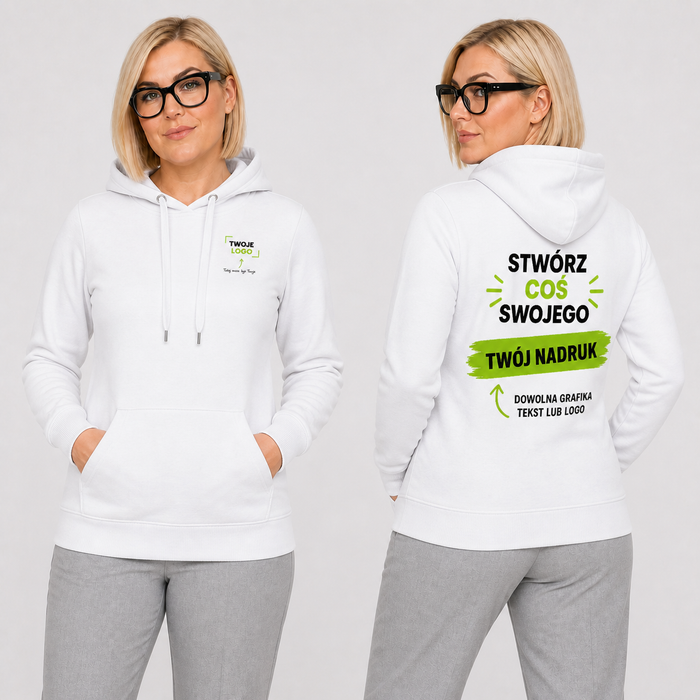 Bluza damska z własnym nadrukiem — bawełna z poliestrem 320 g · MALFINI Cape Free