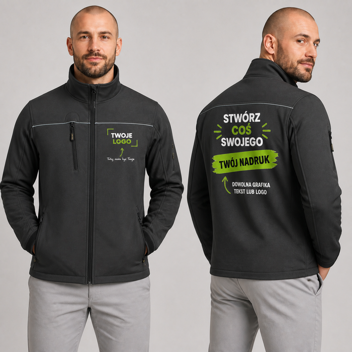 Kurtka softshell z własnym nadrukiem — poliester 340 g · Tricorp Luxury Softshell